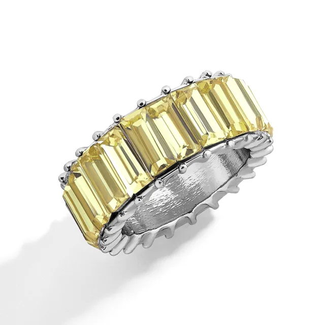 New Luxury Cubic Zirconia Rings For Women Fashion Red Blue Copper Plated Finger Rings Zircon Statement Wholesale Bulk Jewelry 20