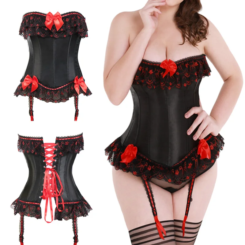 

Corsets Gothic Bustier Sexy Burlesque Corsetlet Waist Trainer Steampunk Tops Tummy Control Slimming Sheath Body Shpaer Slim Vest