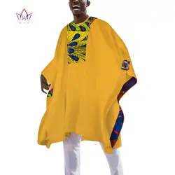 Новый 100% Повседневное Для мужчин в африканском стиле Одежда Топ халаты Базен Riche Dashiki Для мужчин длинные халаты традиционные африканский