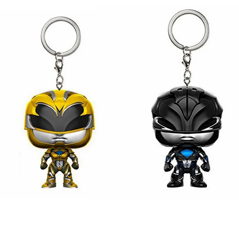 Карманный Брелок для ключей Pop официальный желтый Ranger черный рейнджеров фигурку