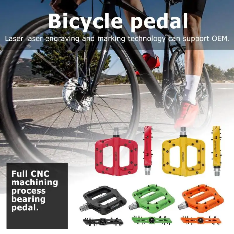 1 пара легкий нейлоновый Противоскользящий ножной Подшипник педали для MTB Bicyle Sport