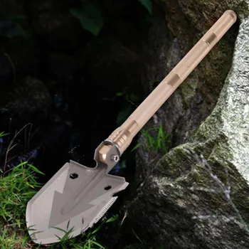 

Survival Camping shovel Space saving Portable Military Camping Compact