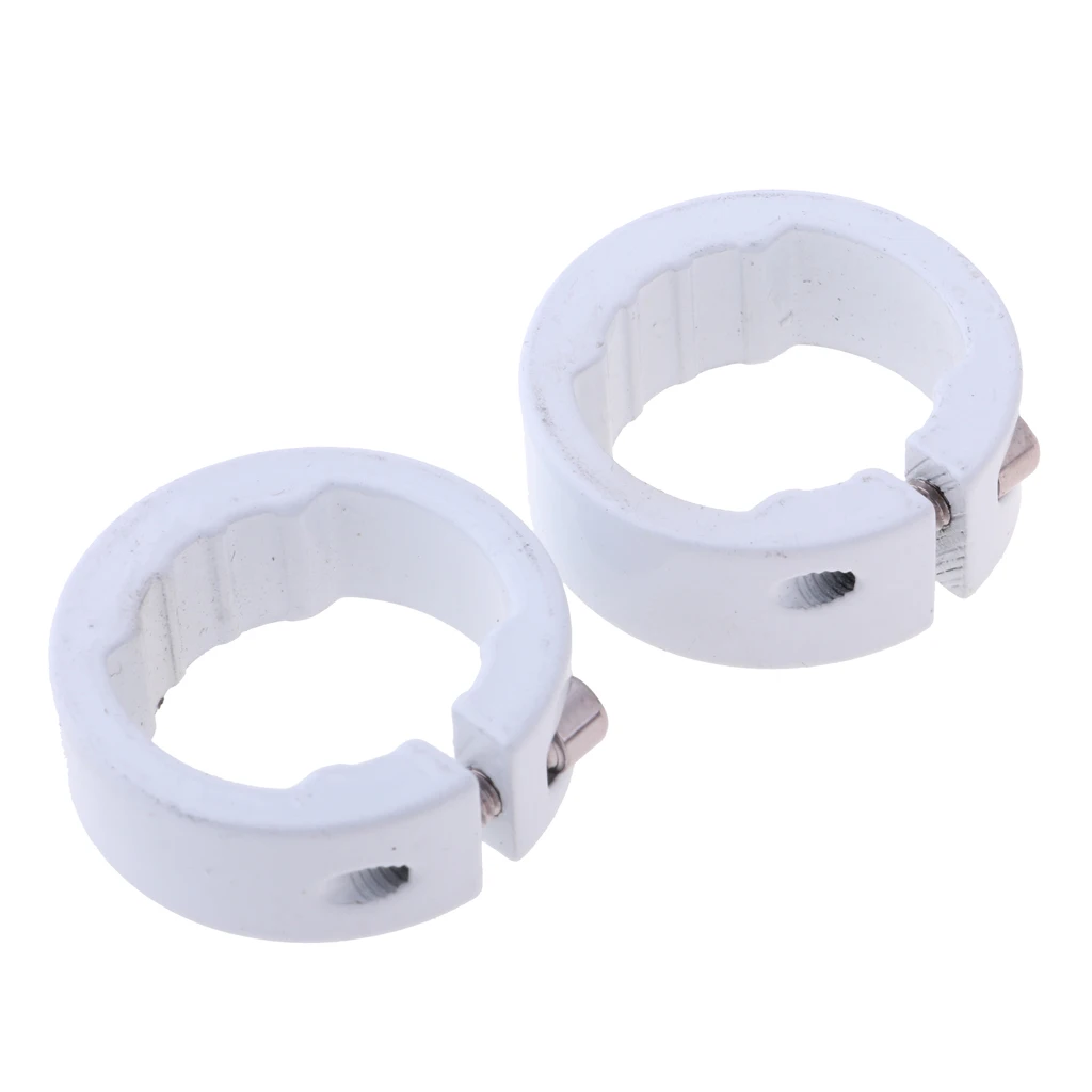 White 12mm 2 шт стопорное кольцо для велосипедного руля, ручка цикла с фиксацией, фиксированные кольца - Цвет: White 12mm