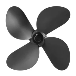 Universal 4-Blade Fan Blade Replacement For Heat Powered Stove Fan Fireplace Home Improvement Hardware Accessories