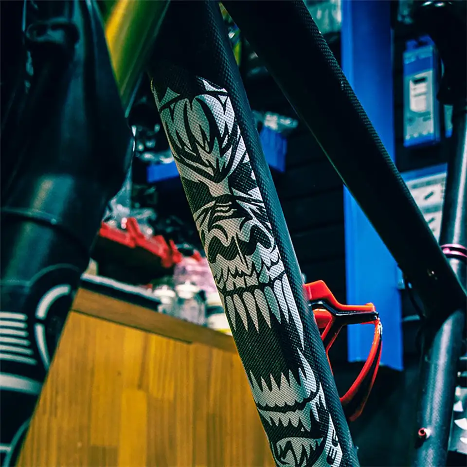 Film De Protection Pour Vélo Anti-rayures 3D - Lot De 9 Autocollants, Technologie Micro-sculpture - Noir Ou Transparent