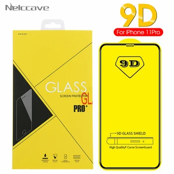 

1000Pcs 9D Tempered Glass For iPhone 12 Mini 11 Pro XS Max XR X 8 Plus 7 6 6S SE 2020 Full Screen Protector Film With Yellow Box