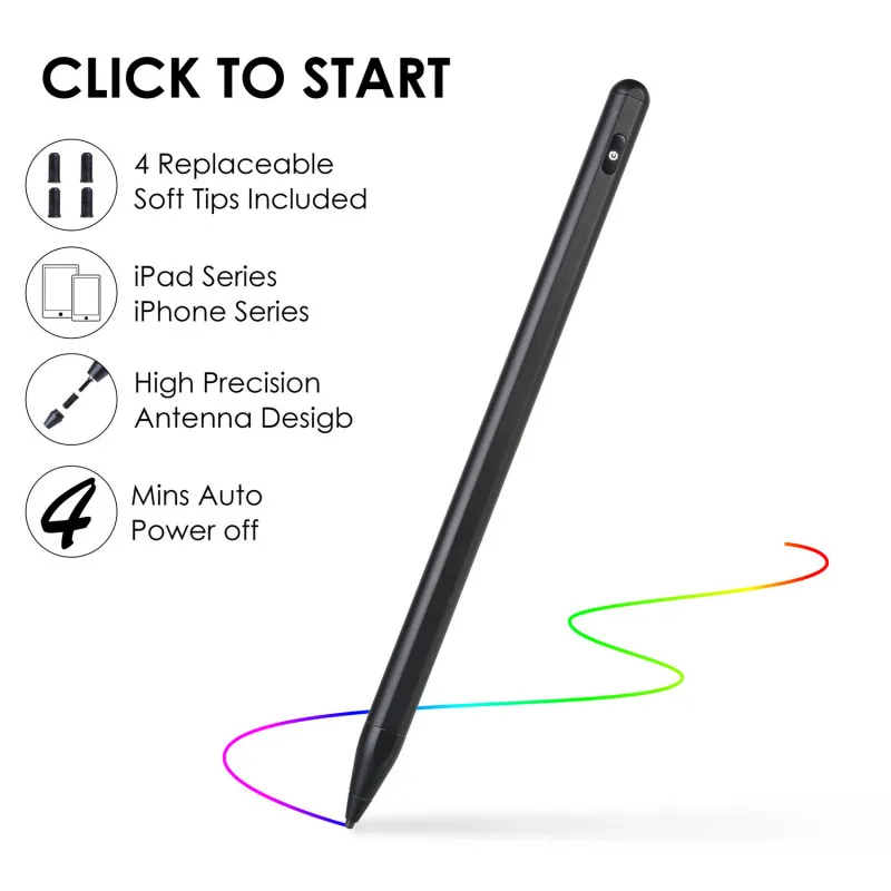 

Drawing Tablet Stylus Touch Pen For Ipad Pro 11 Air 3 2019 Mini 5 For Apple Pencil 2 Palm Rejection With Magnetic Lapiz Tactil
