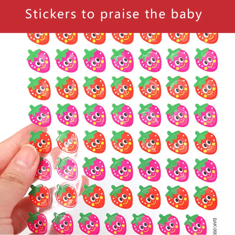 

3 Sheets/pack Children's Reward Stickers Kindergarten Elementary School Praise Three-dimensional Cartoon Bubble Sticker Kids Toy