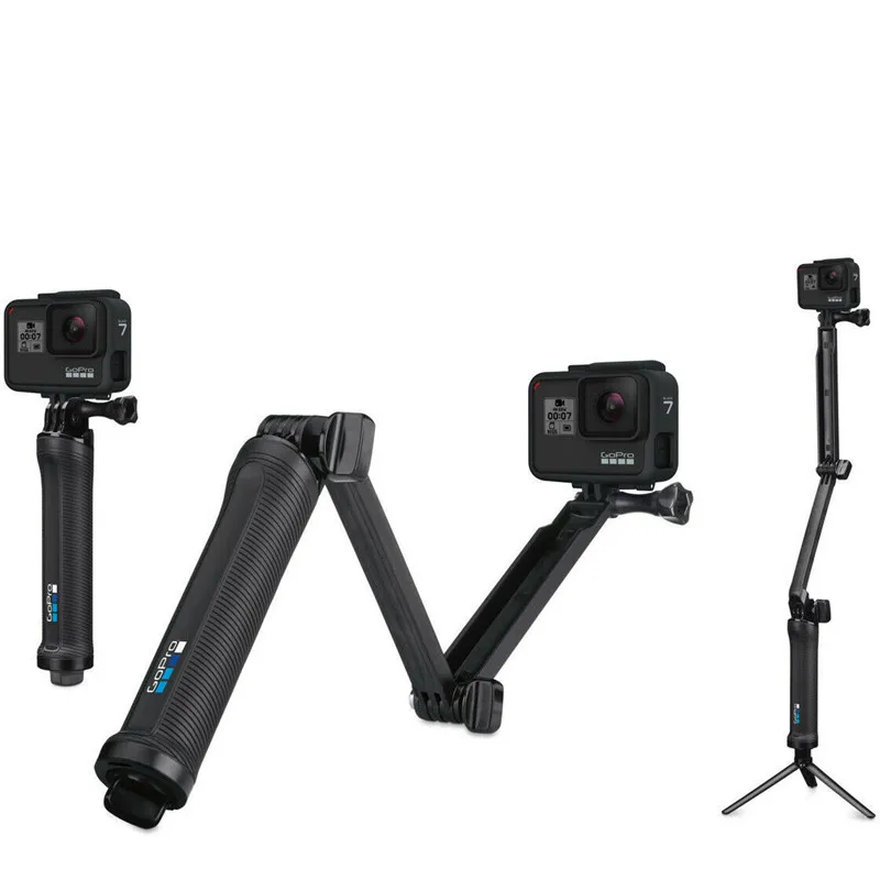3-стороннее Крепление для штатива GoPro регулируемая подставка ручной держатель
