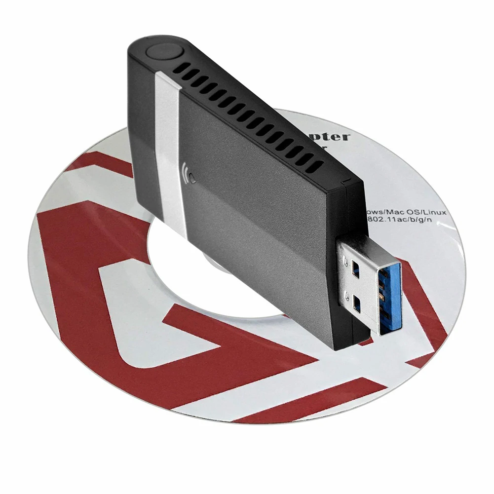 1200 Мбит/с настольный USB 3,0 для ноутбука ПК Интеллектуальный Wifi ключ универсальный двухдиапазонный USB адаптер мини беспроводной LAN 5,8 ГГц