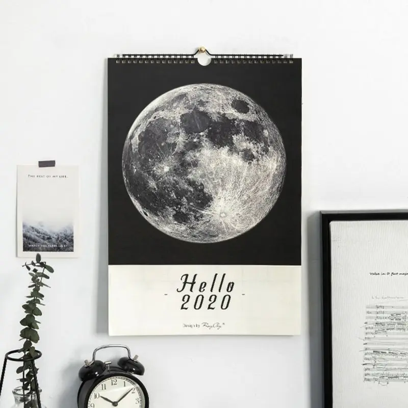 Nordic Стиль Настенные календари ручная роспись график DIY простой блокнот Calendary меморандум Workpad офисные принадлежности для дома