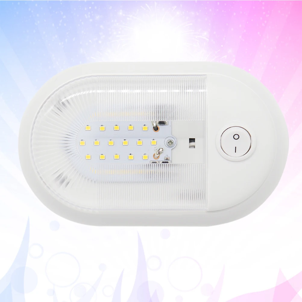 1pc Rv Dome Light Interior Lighting Ceiling Lamp Single Dome Light