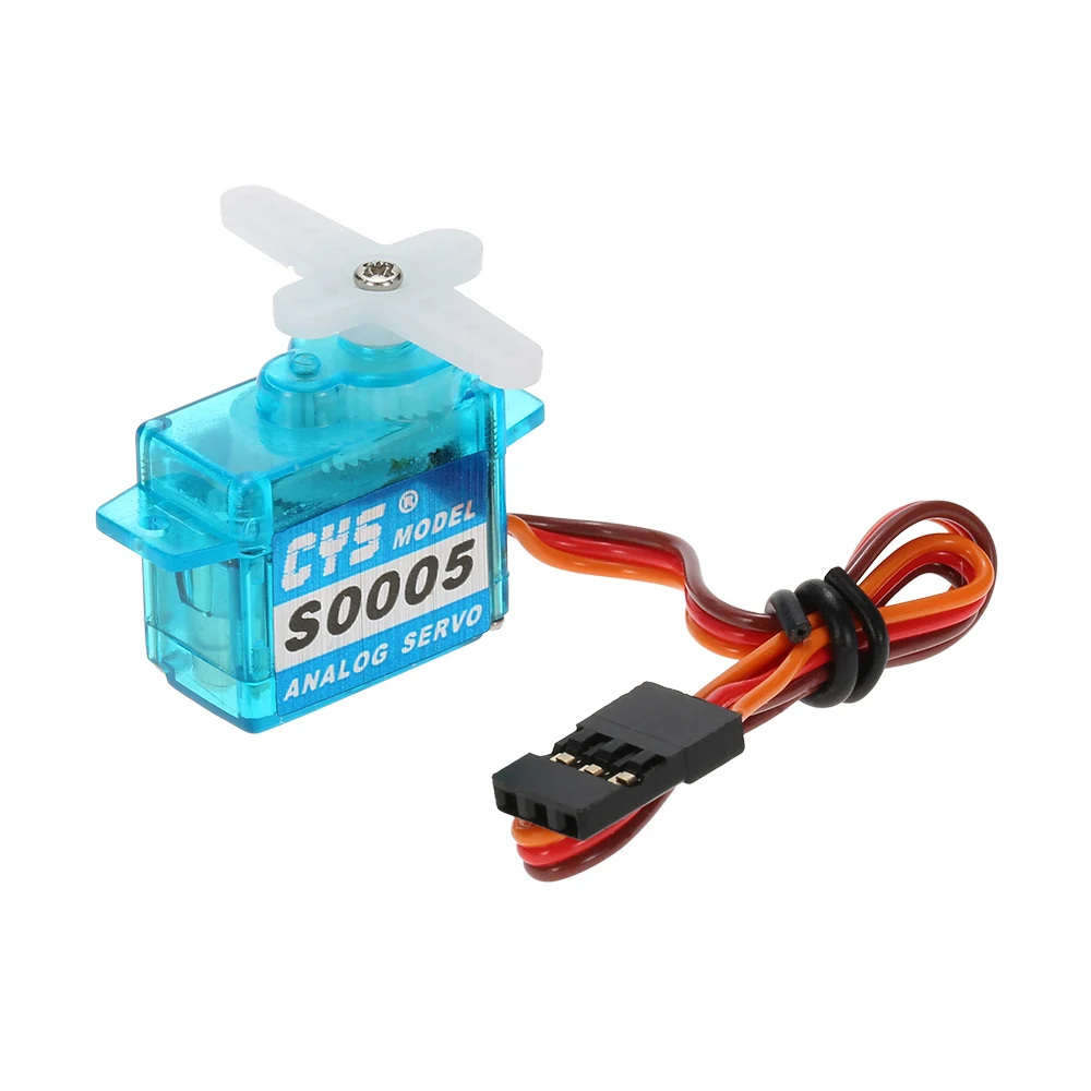 

CYS-S0005 5g Light Weight Plastic Gear Micro Analog Standard Servo for RC Fixed-wing Aircraft
