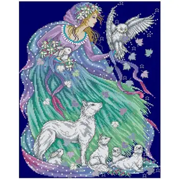 

TOP Magic Aurora patterns Counted Cross Stitch 11CT 14CT DIY Cross Stitch Kits Embroidery Needlework Sets