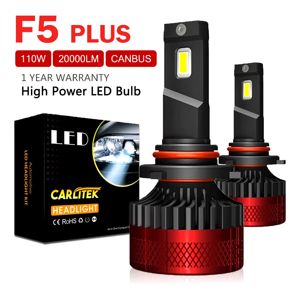 F5 Plus супер яркая автомобильная светодиодная фара H1 H7 9005 HB3 9006 HB4 H4 H11 Led Canbus