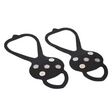 Нескользящая обувь, покрытие, скобы, спортивные товары, снежные 5 гвоздей, черные, походные, зимние, прочные, уличные, желтые, для ногтей, противоскользящие