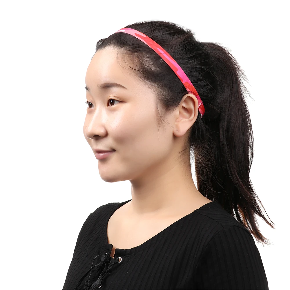 ヨガランニング屋外フィットネスカチューシャスポーツヘアバンドアンチスリップ弾性汗止めスポーツヘッドバンドストライププリント帽子 Aliexpress