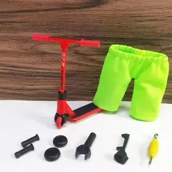 Mini liga dedo scooter modelo conjunto interativo dedo brinquedo novidade sensorial atividade dedo scooter skate kit