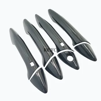 

Fit For Hyundai Elantra Avante 2011-2015 ABS Carbon Fiber Door Handle Cover Trim Sticker Car Styling Decoration Accessories