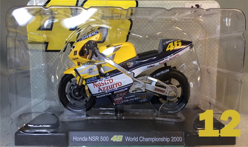 1:18 Apulia Yamaha Honda 11 см литье под давлением сплав мотоцикла статический дисплей модели автомобилей вентиляторы Favorit коллекция детей Рождественский подарок - Цвет: 12