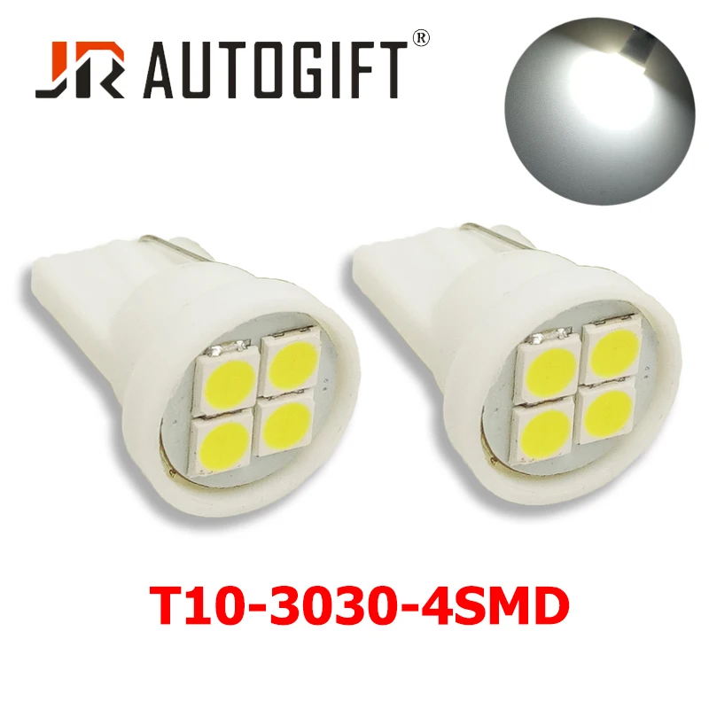 10 шт. 3030 4 SMD T10 W5W 194 светодиодный автомобильный купольный светильник