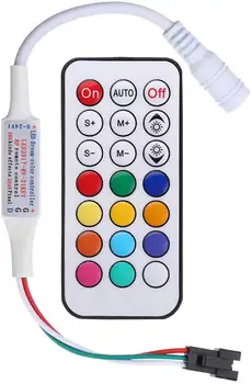 

Wireless Mini RF LED Remote Controller 21Key 300 Color Modes SP103E for DC 12V WS2811 WS2812B LED Dream Color LED Strip Module