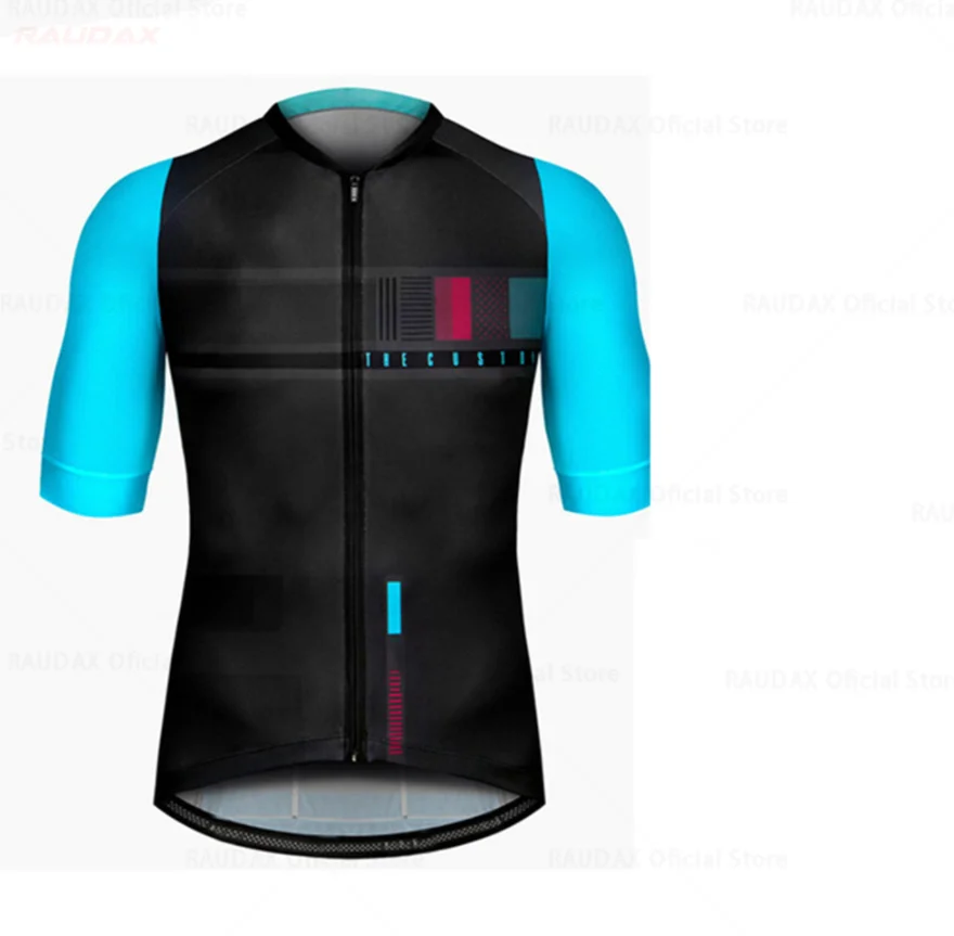 Quick drying short sleeve full zipped sublimation riding bike set shirts sportswear cycling jersey for men