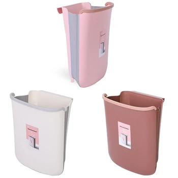 

Foldable Garbage Can Kitchen Garbage Can Car Folding Garbage Can Wall Trash Can for Bathroom Garbage Storage Bin