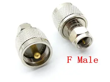 

20PCS COPPER F Male to UHF PL-259 Male Antenna Connector