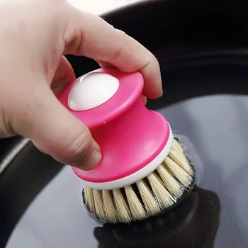 

Natural plant coconut palm brush pot brush does not stick oil does not hurt the pot dishwashing pot