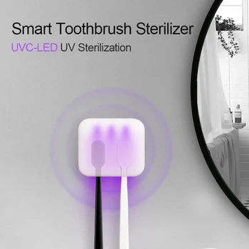 

Antibacteria 2 in 1 Ultraviolet Toothbrush Holder Sterilizer Automatic Toothpaste Dispenser Squeezer Bathroom Accessories Set