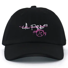 Новинка, Lil, бейсболка с открытым носком, с ремешком сзади, хлопок, регулируемая модная бейсболка, кепки для мужчин и женщин, хип-хоп, шляпа для папы