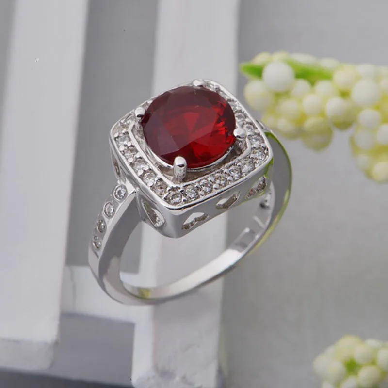 Серебряное кольцо 925 пробы для женщин с аметистом, драгоценными камнями, Женские Ювелирные изделия на палец, вечерние украшения, подарок для помолвки,, размер 5-10