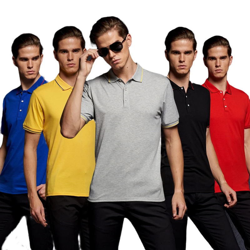 Ruoru размера плюс мужская рубашка-поло брендовая рубашка из лайкры с коротким