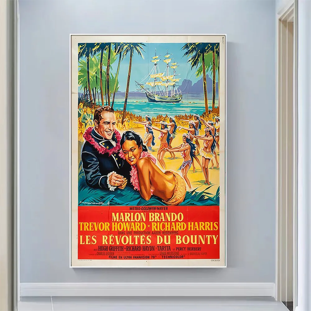 

V2730 Mutiny on the Bounty (7) Vintage Classic Movie Wall Silk Cloth HD Poster Art Home Decoration Gift