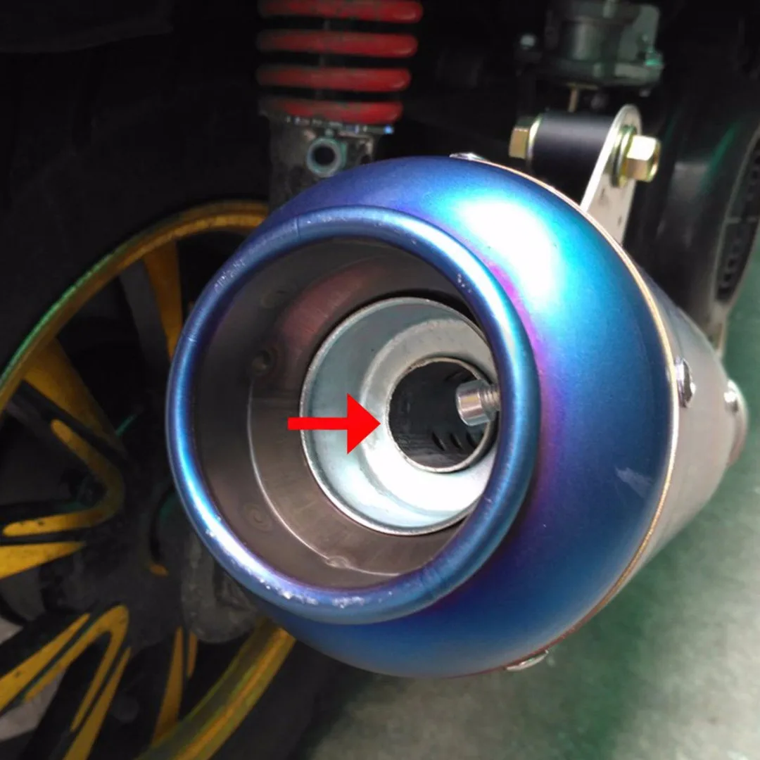 New Arrival 45MM Universal Motorcycle Exhaust Can DB Killer Silencer Removable Muffler Baffle Black