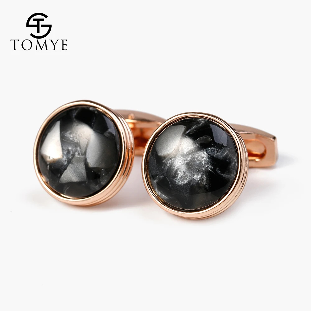 Запонки для мужчин TOMYE XK19S065 высококачественные модные круглые запонки