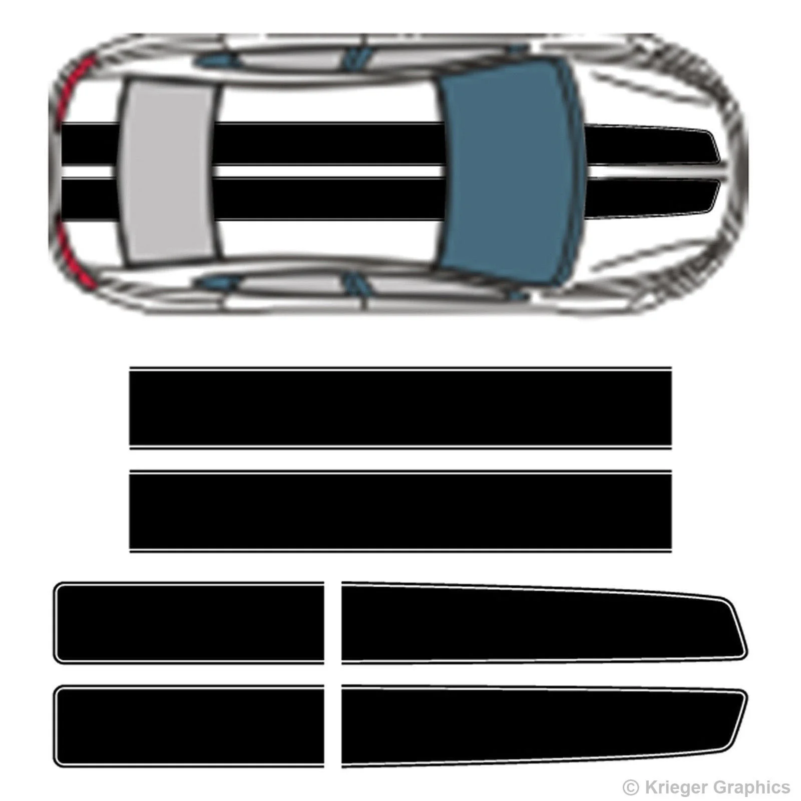 Для 1 комплект 1 комплект Dodge Dart EZ Rally Racing Полосы Виниловые полосы наклейки с рисунком стайлинга автомобилей