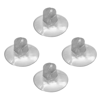 

4pcs 4cm Bathroom Shower Caddy Connectors Strong Suction Cup Hanger Waterproof Wall-mounted Hooks Thicken Hangers for Kitchen