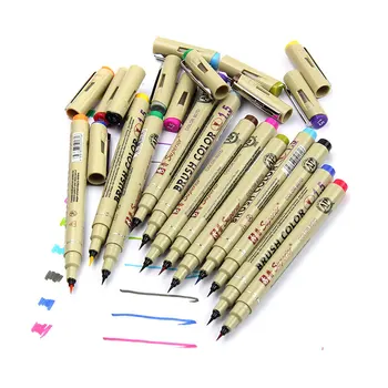 

Artistic Sketch Drawing Art Markers brush color Needle Pen professional Office School Art Supplies felt handwriting pen