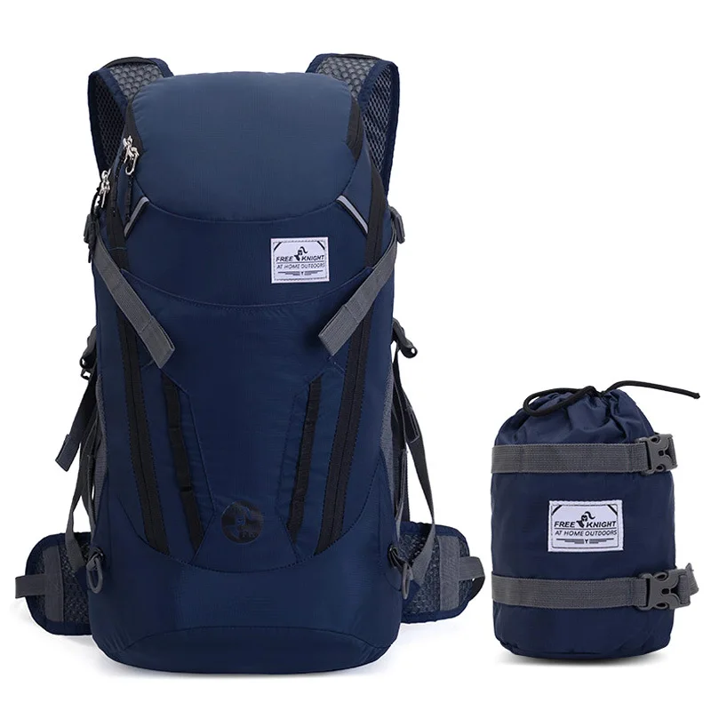 Легкий уличный рюкзак, спортивная складная сумка, дорожная складная сумка, рюкзак, портативный, для кемпинга, туризма, Mochila, сумка, рюкзак - Цвет: Темно-синий
