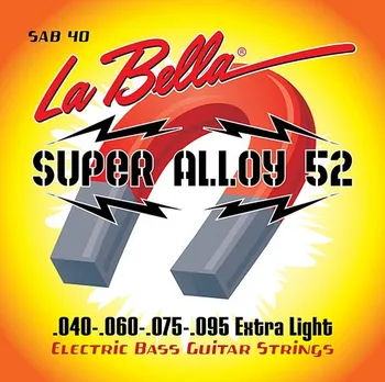 

Sab40 super alloy 52 strings for bass guitar, 40-95, extra light, La Bella
