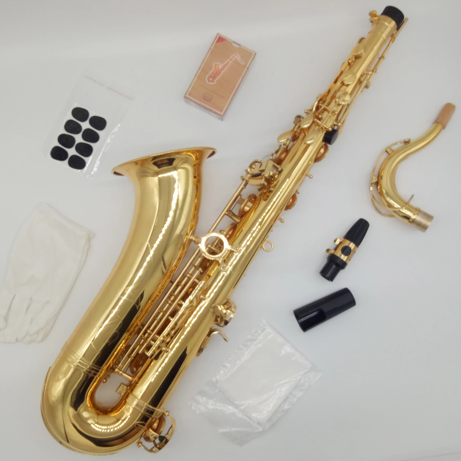 

Brand New French Tenor Saxophone 802 Gold Lacquer Sax Tenor Musical Instruments Professional 80II Included Case