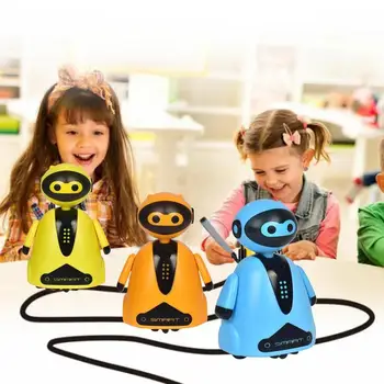 

Mini Car Inductive Robot Drawn Lines Inductive Toys Magic Pen Inductive Follow Track Auto Rail Car Baby Children Electric Toys