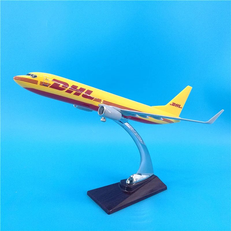 30 см 1:250 Масштаб Самолеты Boeing B737 модель DHL Экспресс Авиакомпания Смола литья под давлением самолет коллекционный дисплей