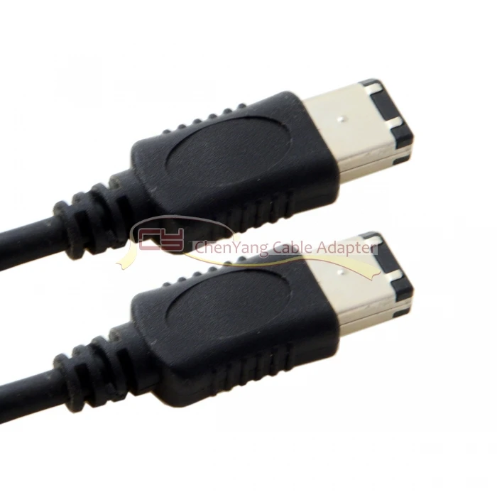 10 шт./лот CY 6 P 6 Firewire 400 Firewire 400 6 6 кабель ilink IEEE 1394a 6ft 1,6 м черный