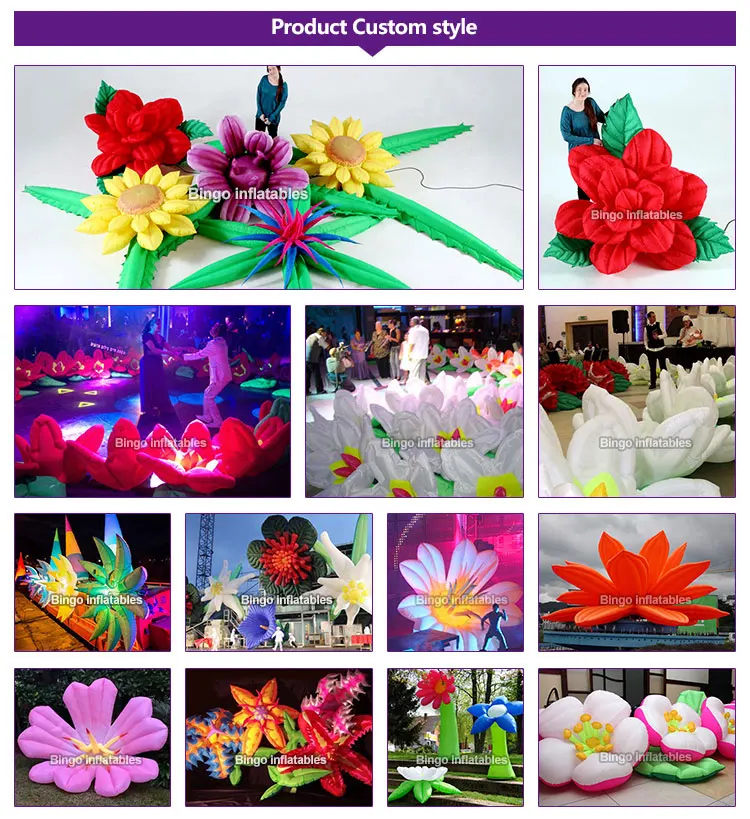 BG-Z0005-Inflatable lighting flower chain active_3