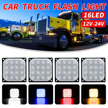 

12V-24V 48W Square LED Side light Bar Flood Beam Offroad Driving Lights