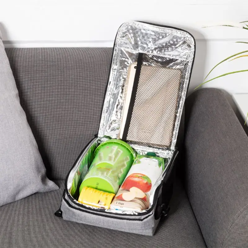 Портативная Изолированная Термосумка-холодильник на плечо для ланч-боксов, сумка для пикника, сумка для хранения, сумка для женщин и мужчин