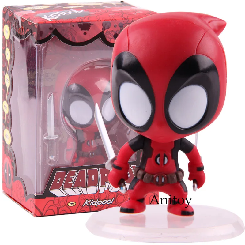 Marvel Comics Дэдпул мини яйцо атака серии Верховая езда Q версия ПВХ Dead Pool фигурка Коллекционная модель игрушки куклы